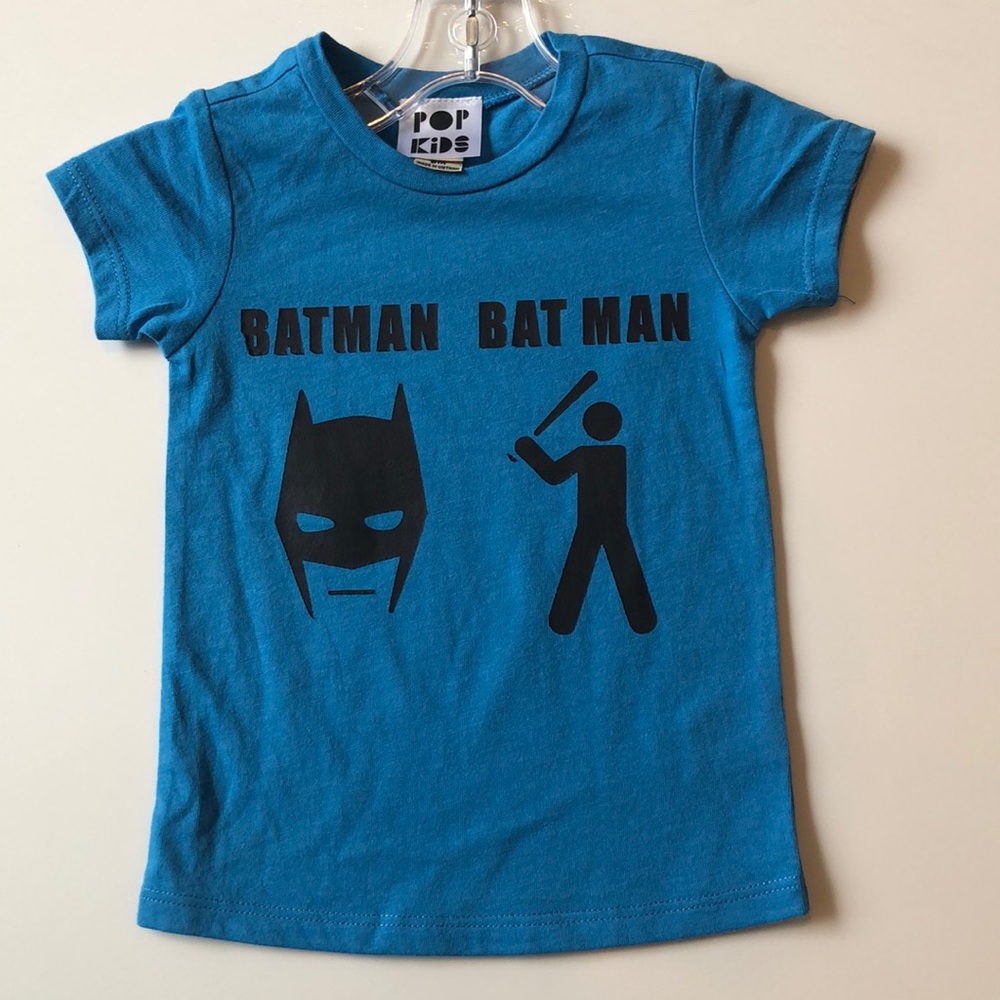 Pop Kids Boy blue shirt Batman
